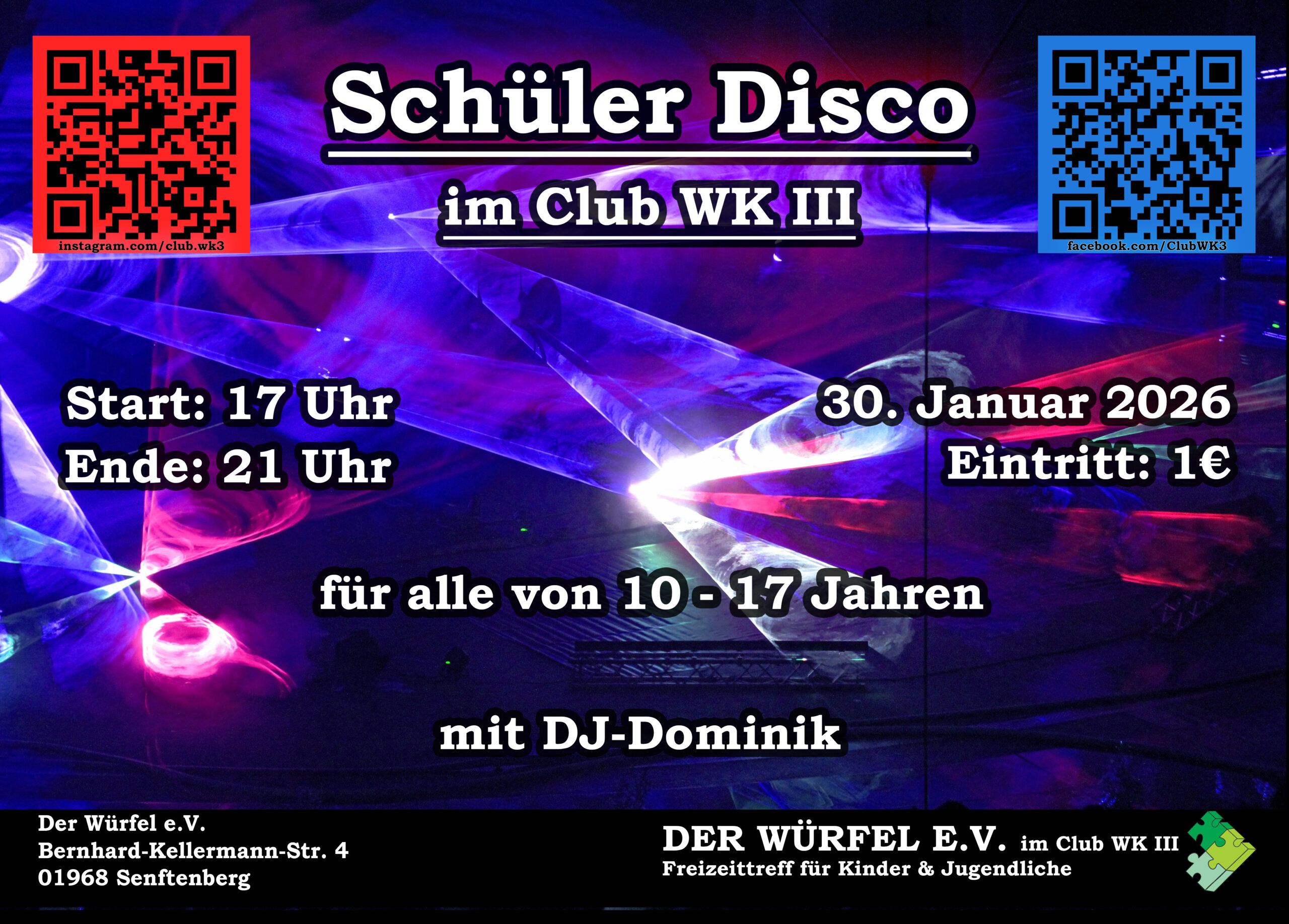 Schülerdisco im Club WK III