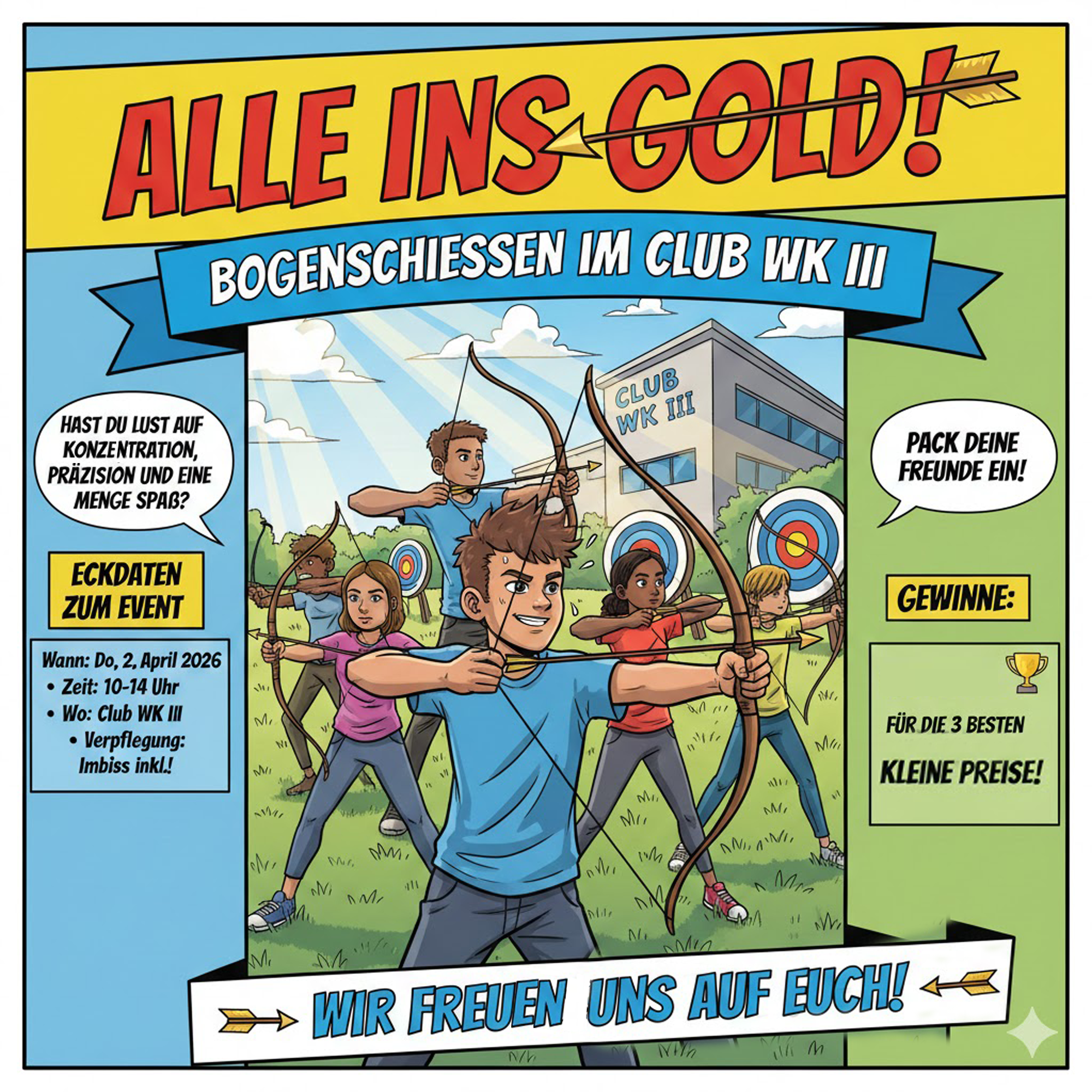 Bogenschießen im Club Wk III