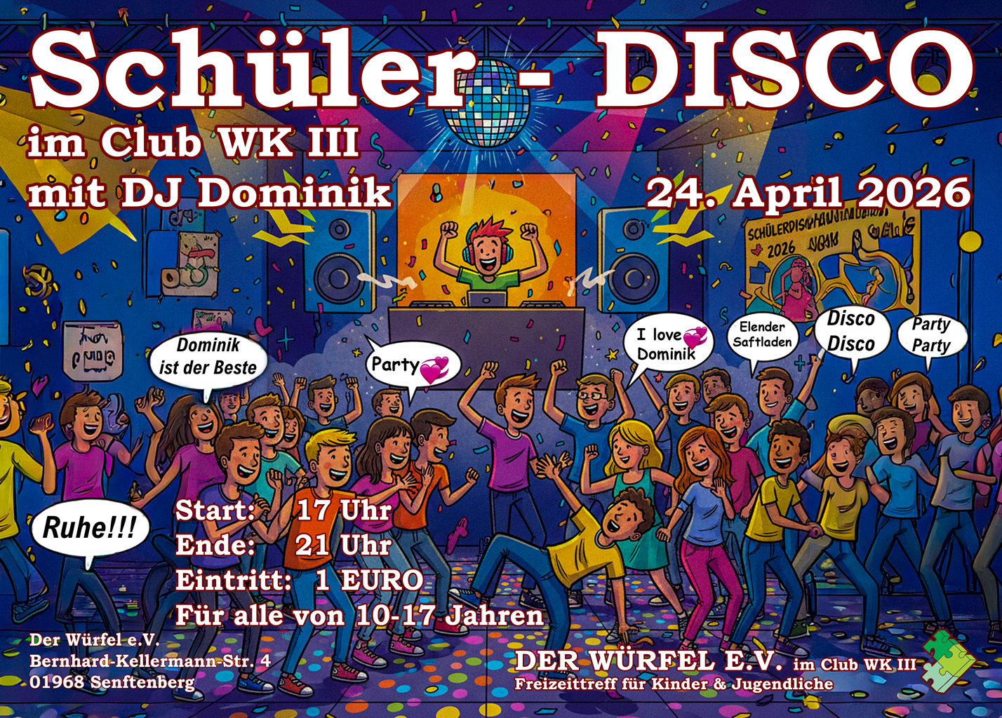 Schülerdisco 24. April 2026